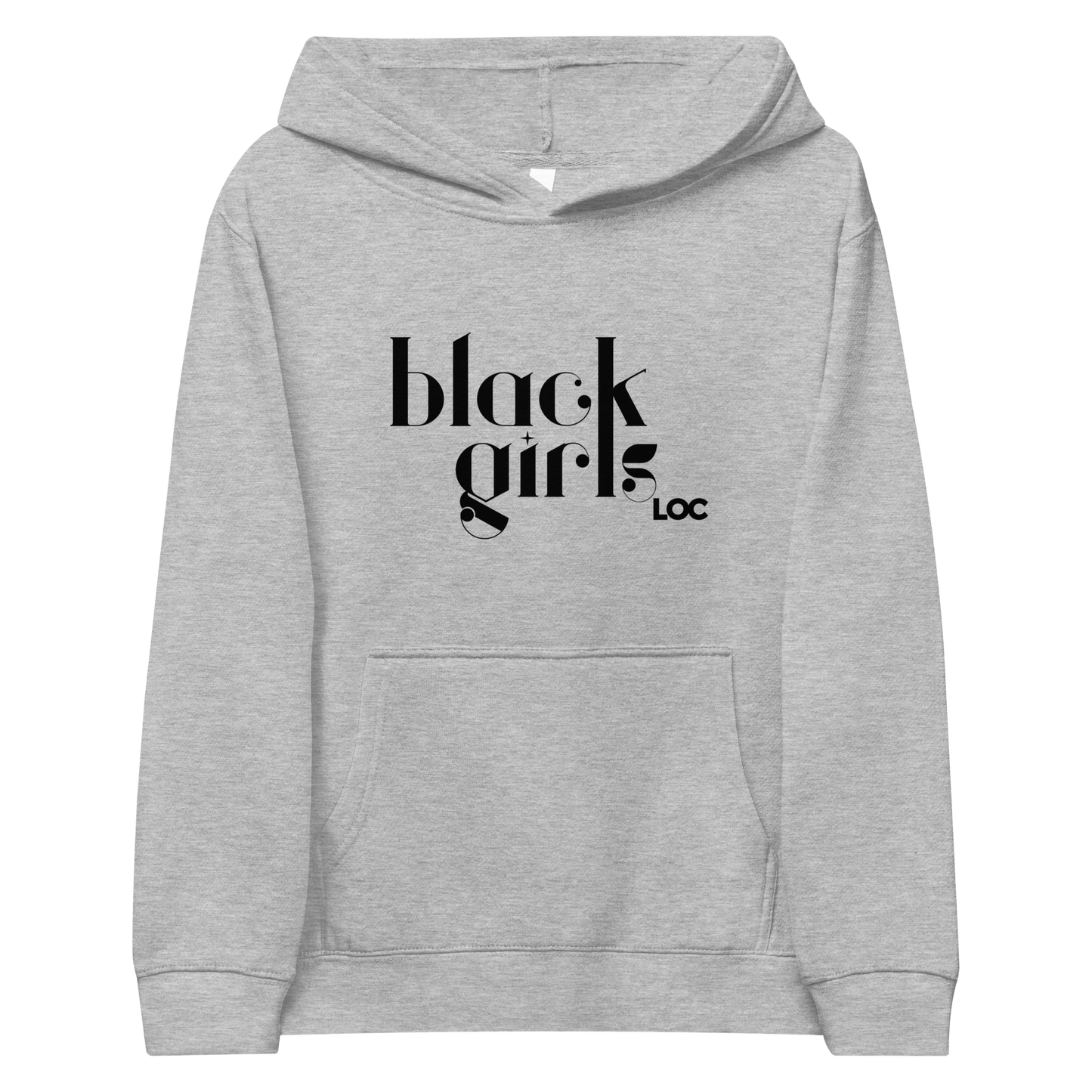 Black Girls Loc Kids Fleece Hoodie