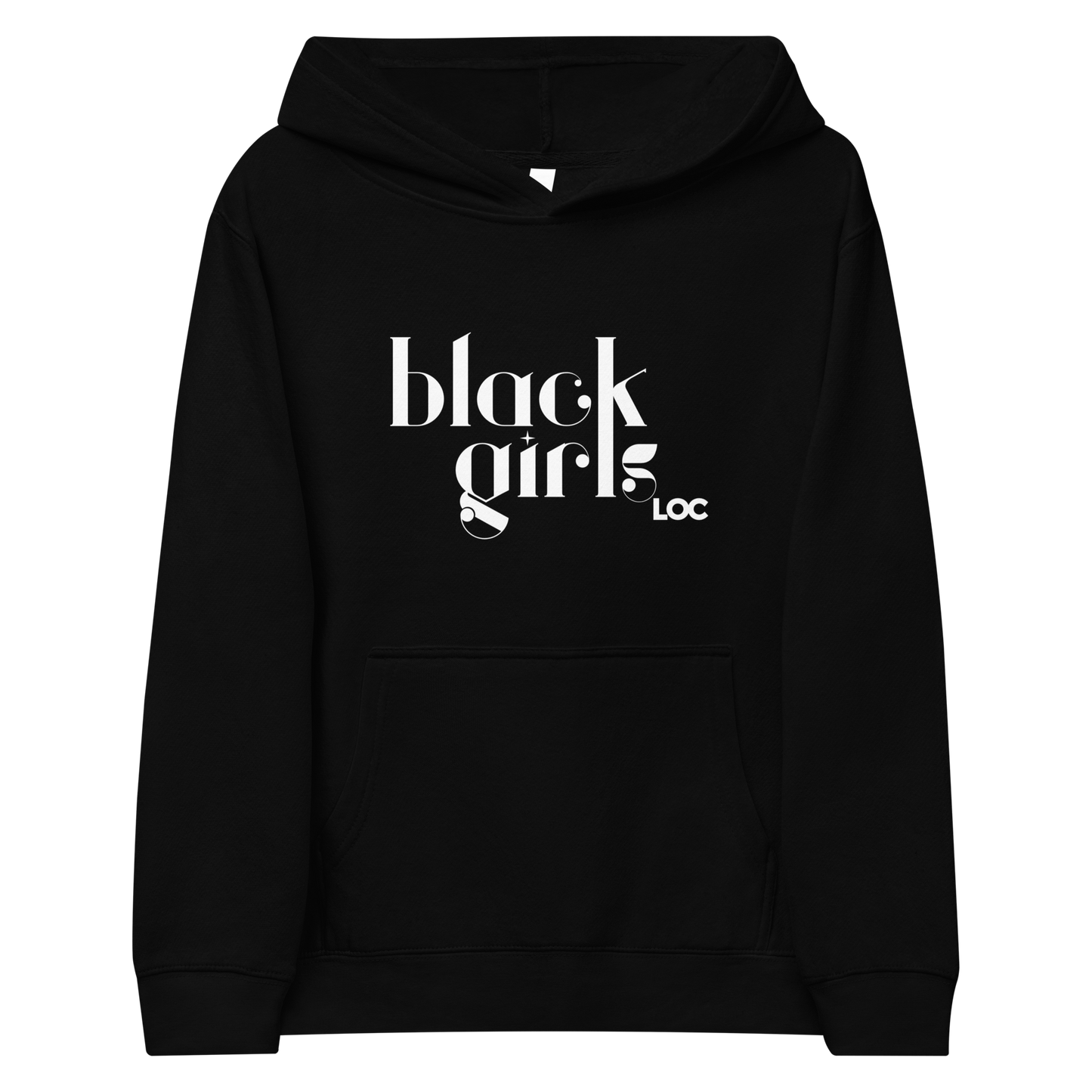 Black Girls Loc Kids Fleece Hoodie