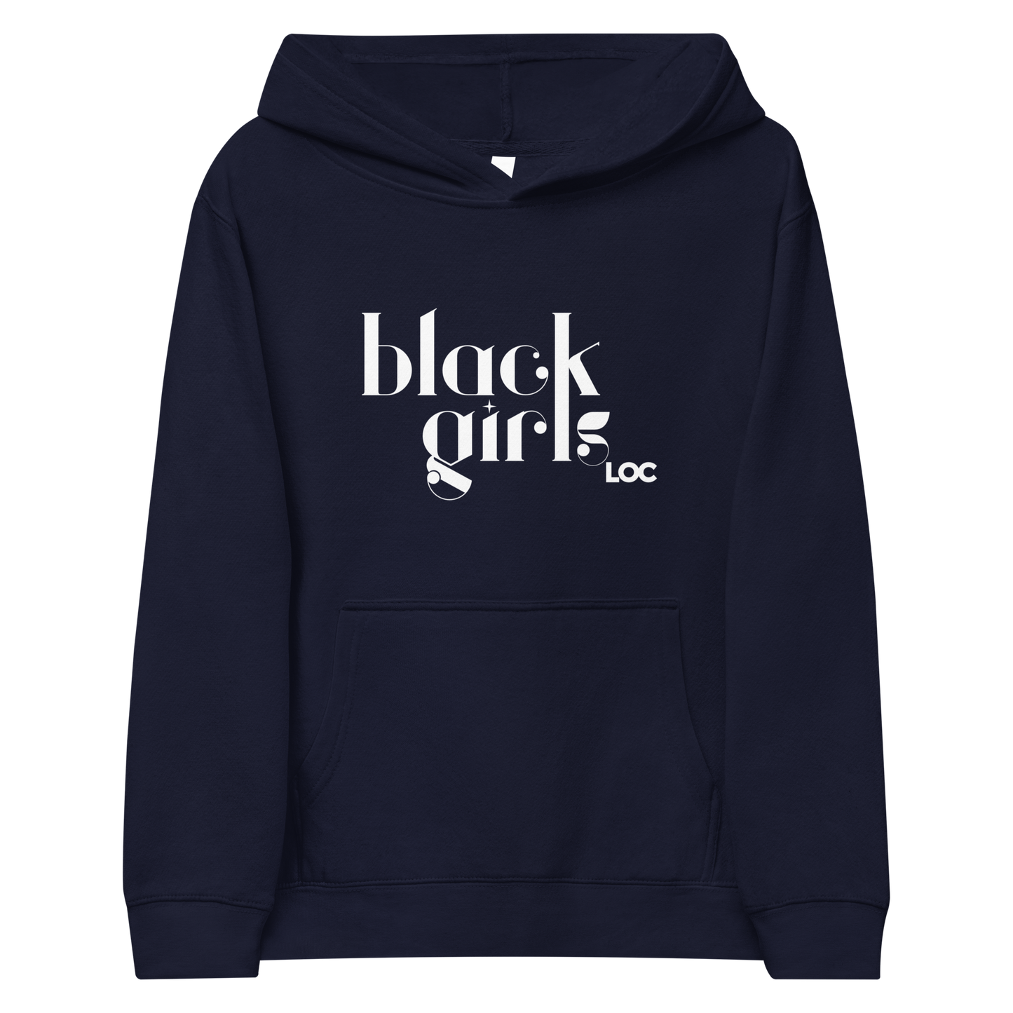 Black Girls Loc Kids Fleece Hoodie