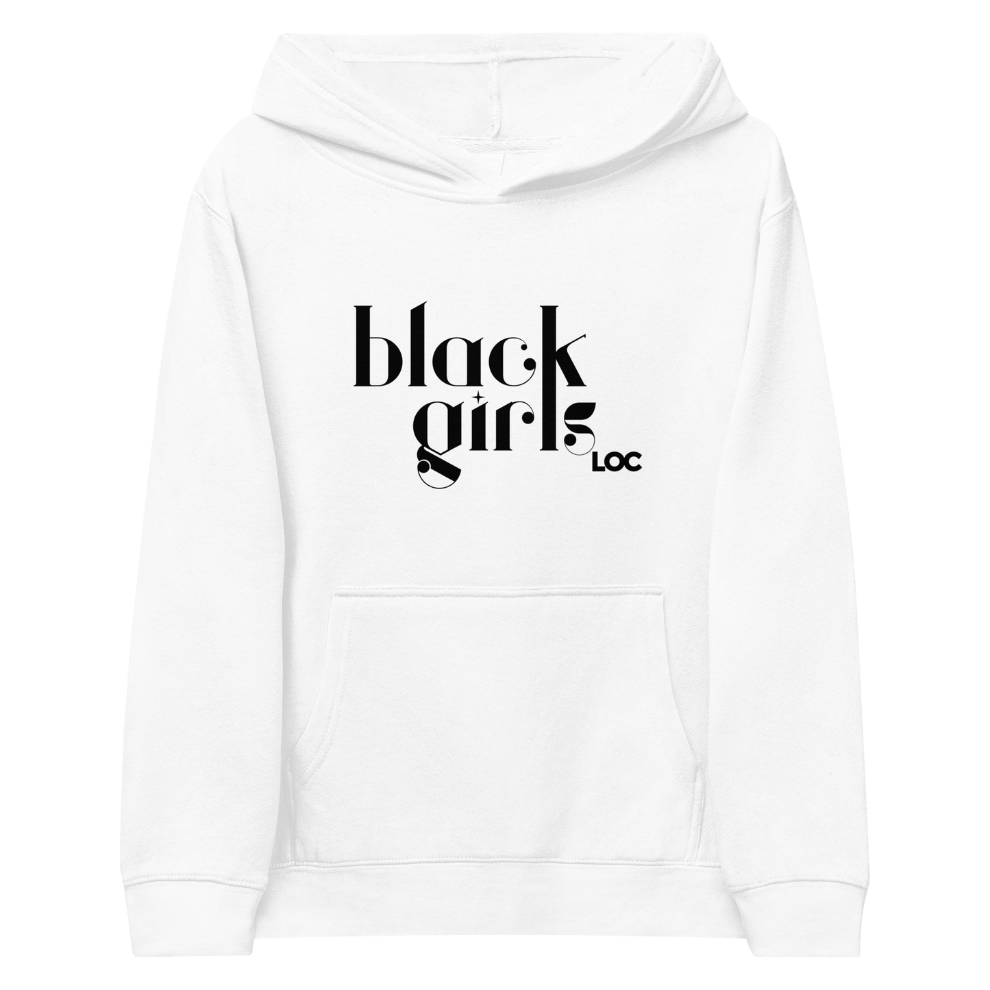 Black Girls Loc Kids Fleece Hoodie