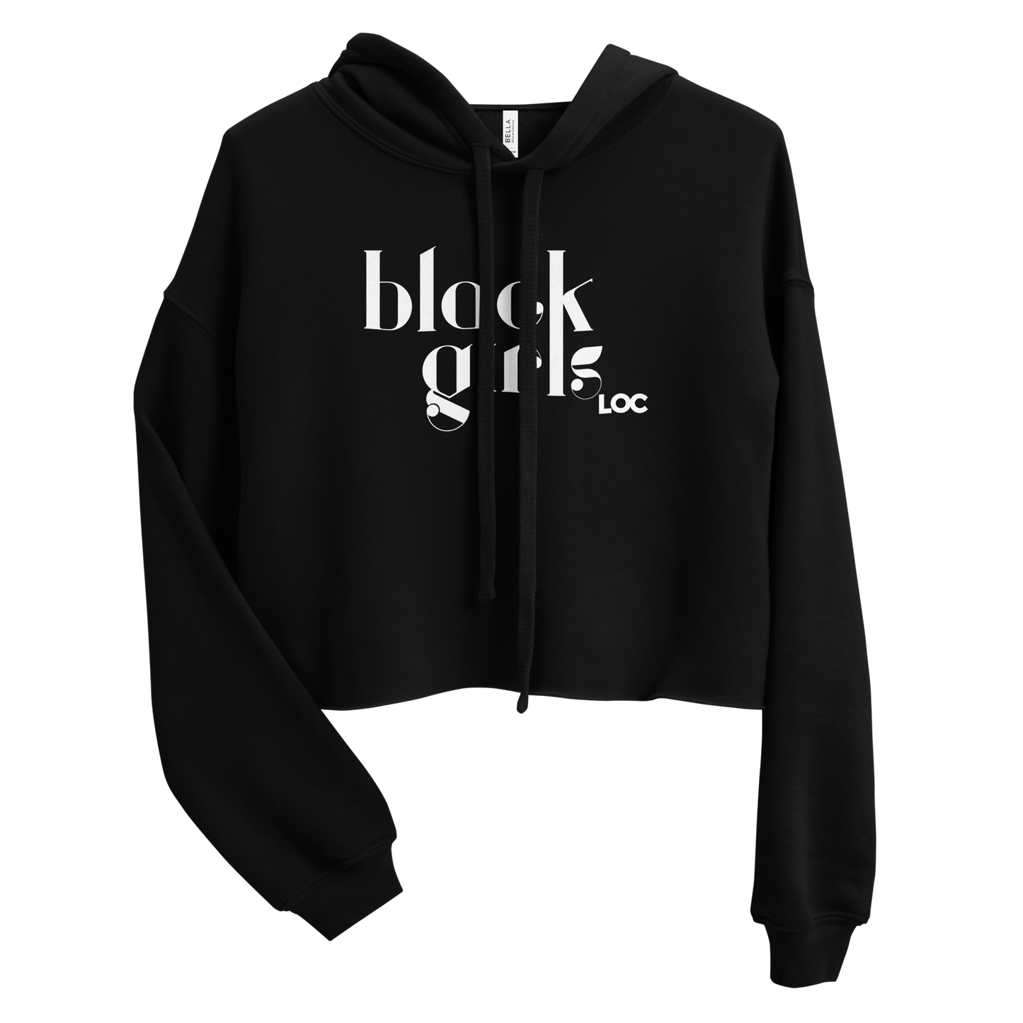 Black Girls Loc Crop Top Hoodie