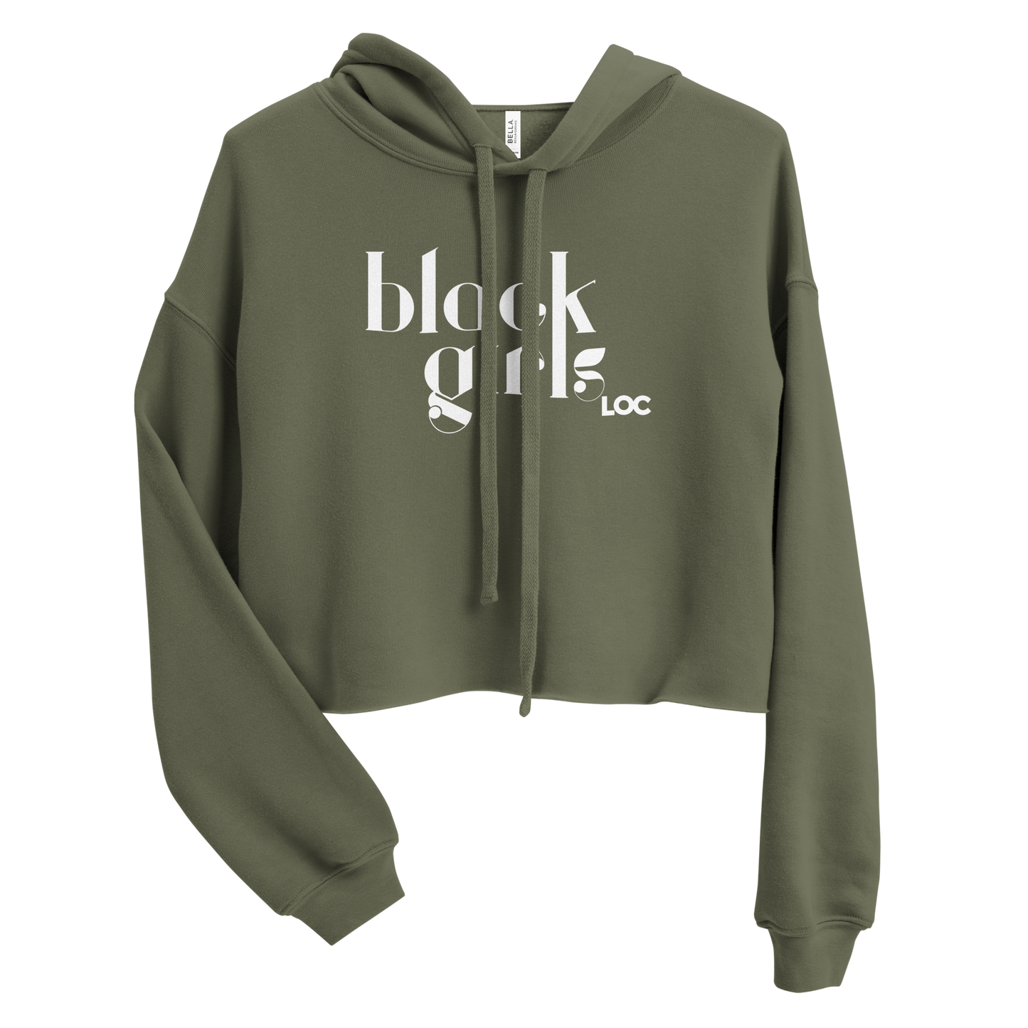 Black Girls Loc Crop Top Hoodie