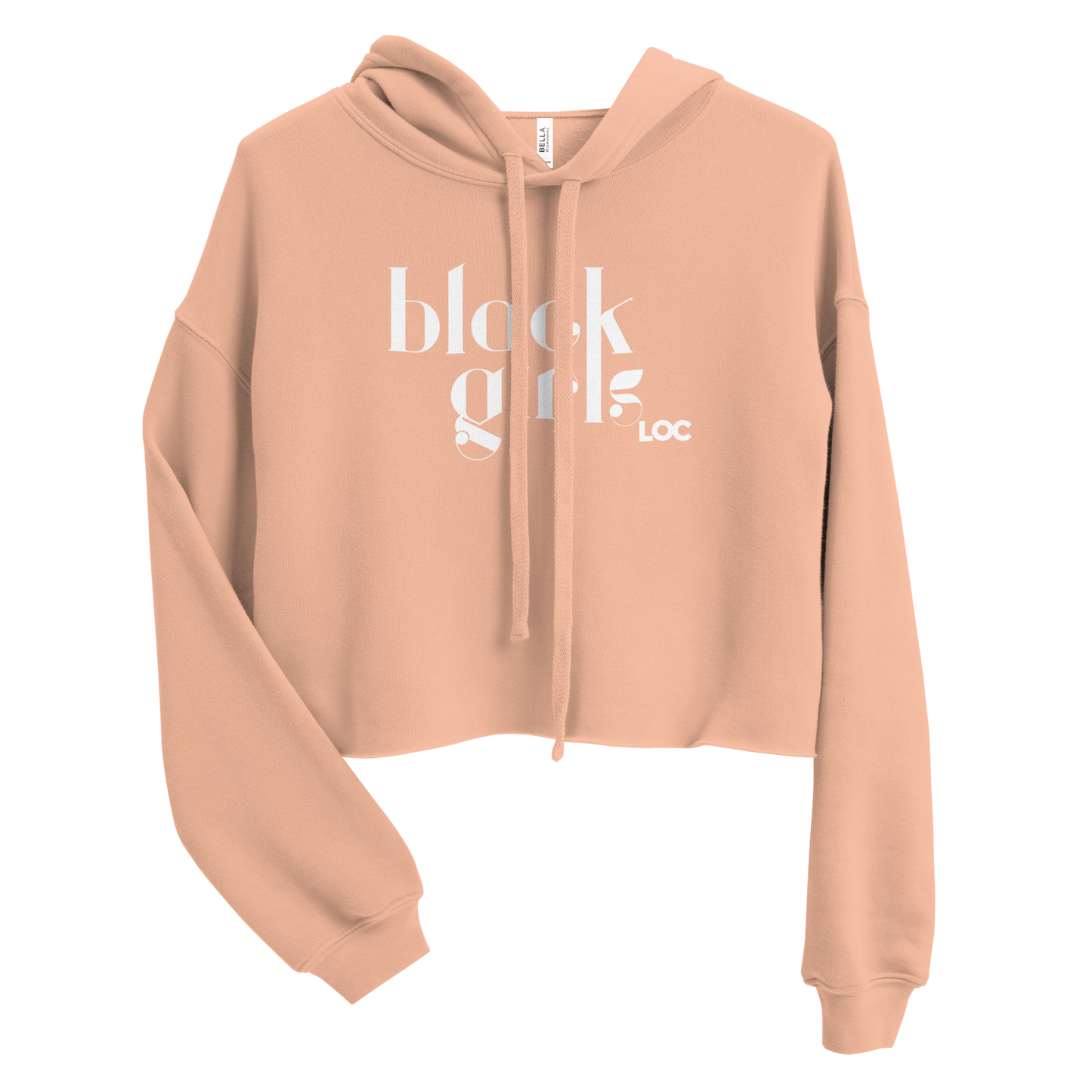 Black Girls Loc Crop Top Hoodie
