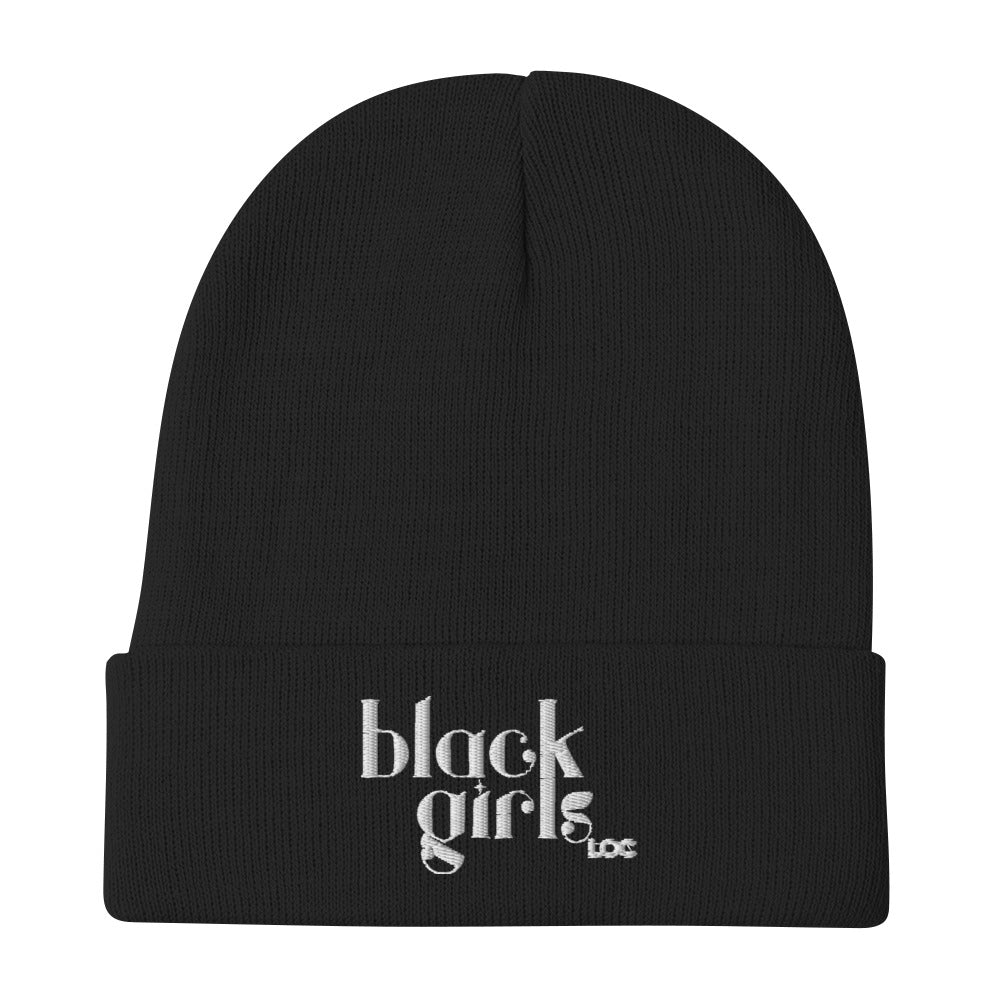 Black Girls Loc Embroidered Beanie