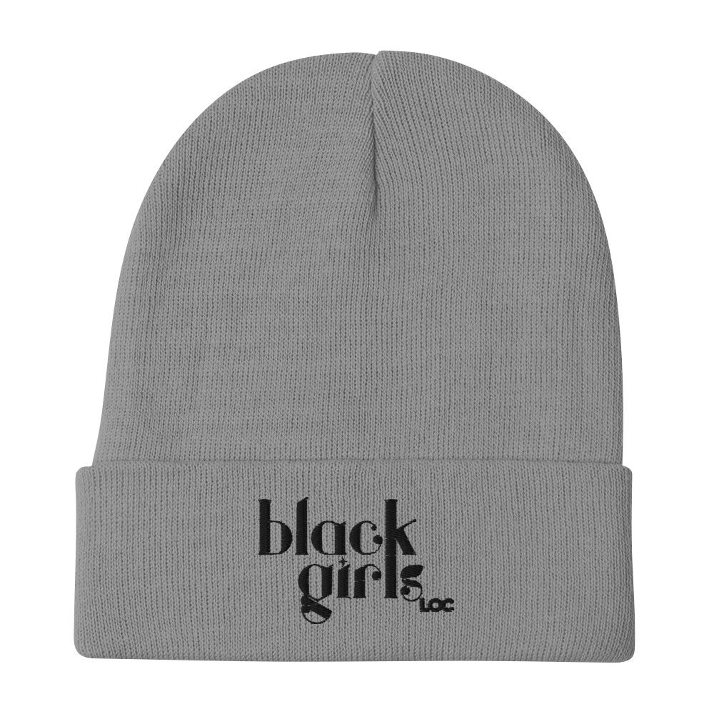 Black Girls Loc Embroidered Beanie