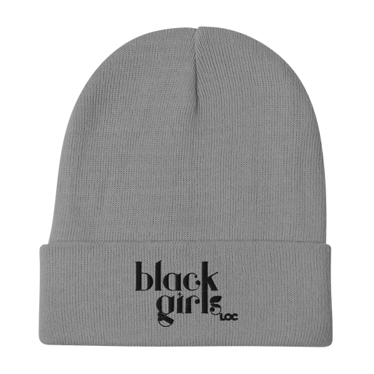 Black Girls Loc Embroidered Beanie