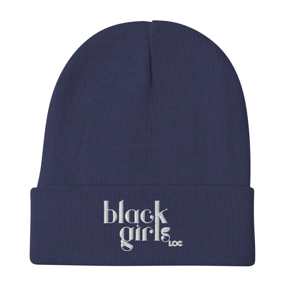Black Girls Loc Embroidered Beanie