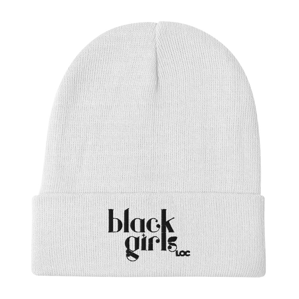 Black Girls Loc Embroidered Beanie