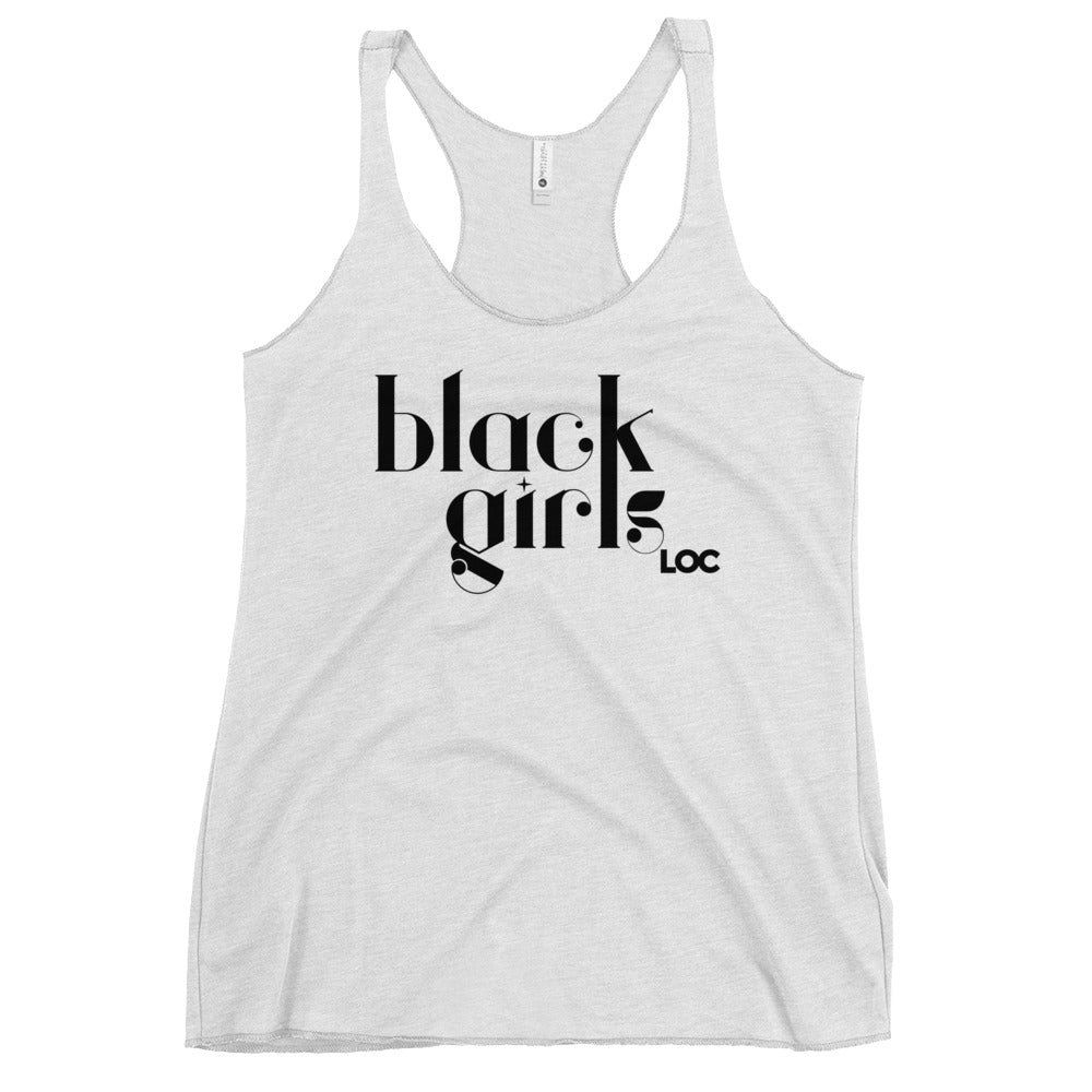 Black Girls Loc Women's Racerback Tank Top