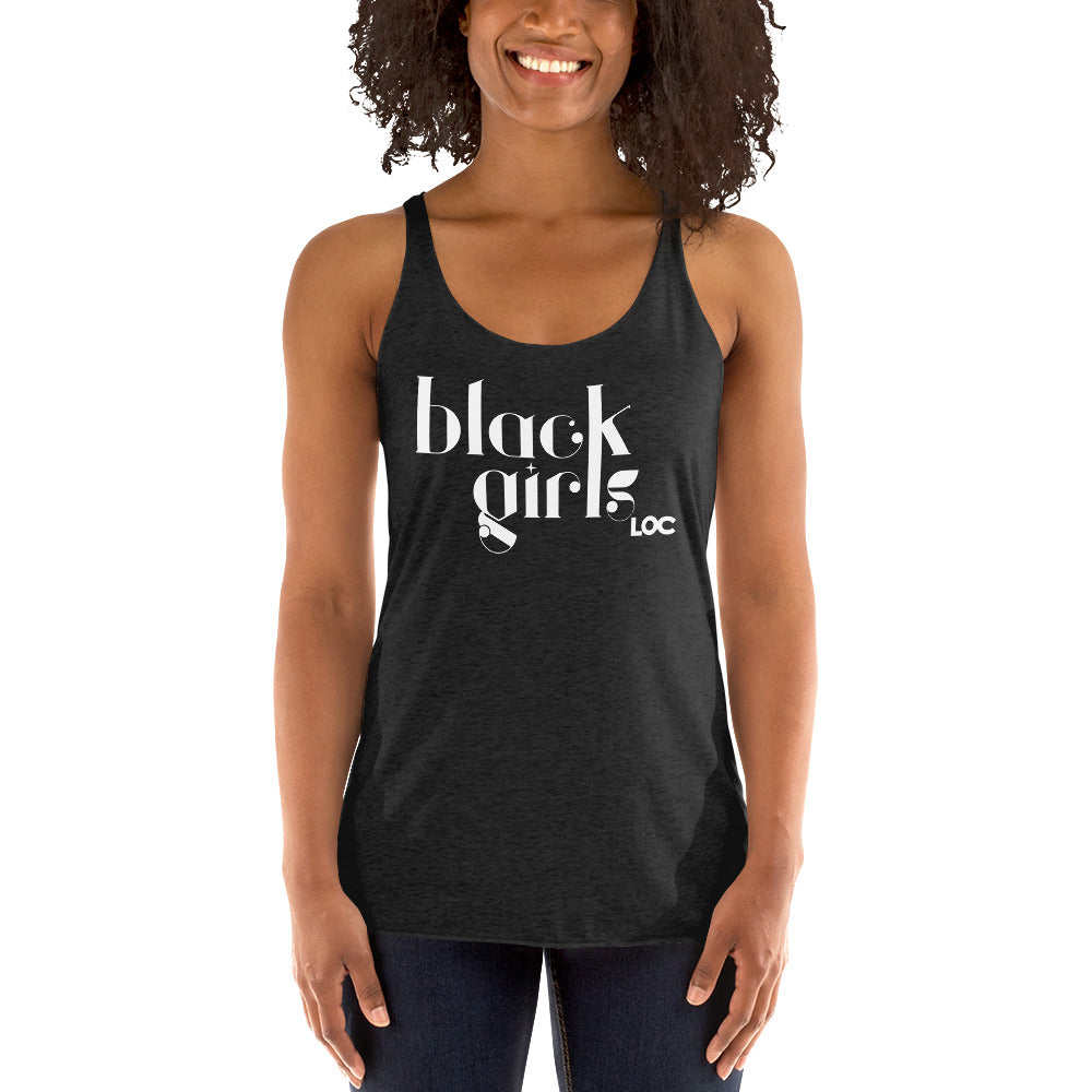 Black Girls Loc Women's Racerback Tank Top